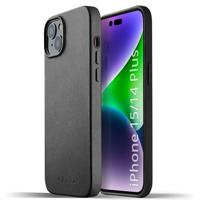 Mujjo Leather Case met MagSafe iPhone 14 / 15 Plus zwart - thumbnail