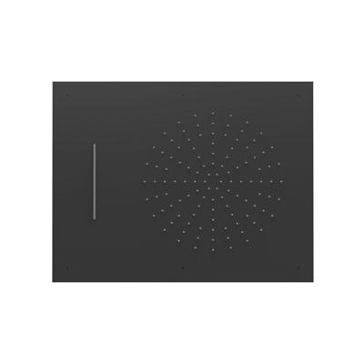 Hoofddouche Tres Plafond met Waterval 50x65 cm Mat Zwart