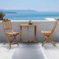 Artistiq Bistroset / Balkonset 'Aziel' Acacia, inklapbaar - thumbnail