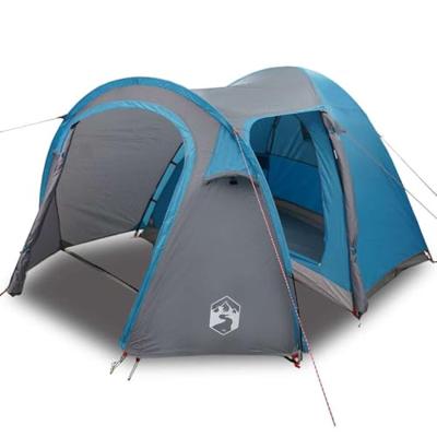VidaXL Koepeltent koepel met dak met opslag blauw 384 x 254 x 170 cm