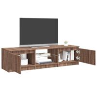 Tv-meubel met LED-verlichting 140x40x35,5 cm bruin eikenkleur - thumbnail