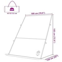 VidaXL Achterkleptent met dak blauw 190 x 150 x 185 cm taft - thumbnail