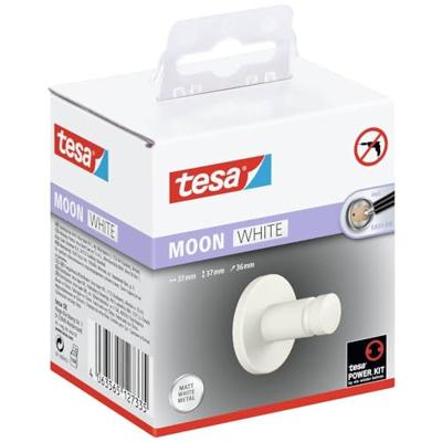 tesa MOON WHITE Handdoekhaak Lijm Metaal