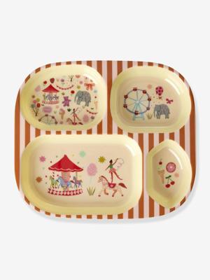 Melamine diner kinderbord FUN FAIR PINK rice rood, gestreept Melamine diner kinderbord FUN FAIR PINK rice rood, gestreept