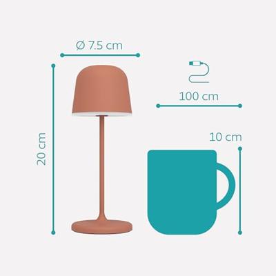 Eglo TafellampMannera rood design - 901938