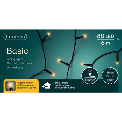 Basic Kerstverlichting 80 LED 6m CW Basic Kerstverlichting 80 LED 6m CW
