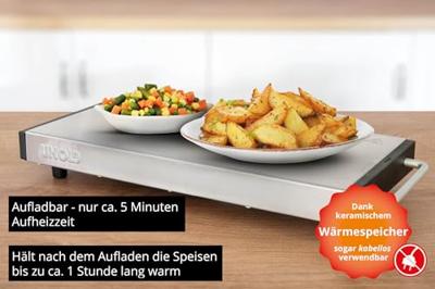 Unold Elena 58845 Warmhoudplaat RVS (geborsteld) - thumbnail