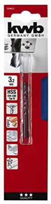 kwb 209632 HSS Spiraalboor 3.2 mm Gezamenlijke lengte 65 mm DIN 338 Cilinderschacht 1 stuk(s) kwb 209632 HSS Spiraalboor 3.2 mm Gezamenlijke lengte 65 mm DIN 338 Cilinderschacht 1 stuk(s)