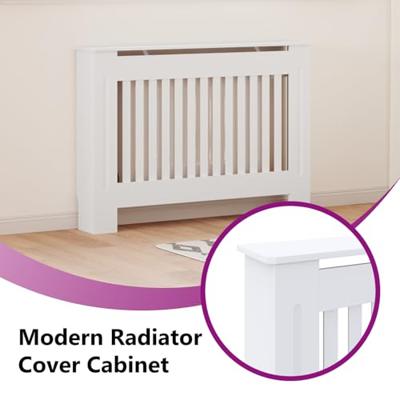 Radiatorombouw 112 cm MDF wit - thumbnail