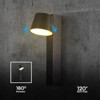 V-TAC VT-10112 23406 LED-wandlamp LED Energielabel: D (A - G) 8 W LED Zwart - thumbnail