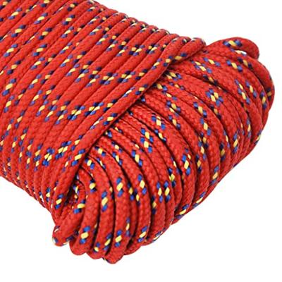 VidaXL Boottouw 4 mm 500 m polypropyleen rood