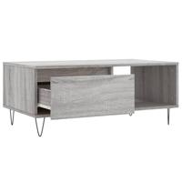 Salontafel 90x50x36,5 cm bewerkt hout grijs sonoma - thumbnail