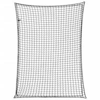 VidaXL Aanhangwagennet elastisch touw 4x3 m polypropeen zwart - thumbnail