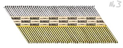 DeWALT DNPT31R90HDZ 33º Papiergebonden Spijkers 3.1x90mm Thermisch verzinkt / Geringd VE=1200