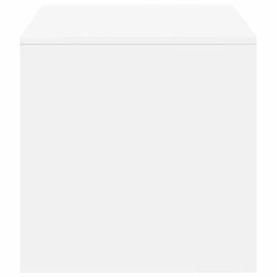 Tv-meubel 100x40x40 cm bewerkt hout wit