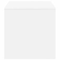 Tv-meubel 100x40x40 cm bewerkt hout wit - thumbnail