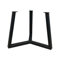 Stalen salononderstel zwart rond ø 55 cm en hoogte 40,5 cm (5 x 3 cm) - thumbnail