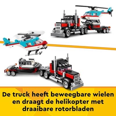 LEGO Creator 3-in-1 truck met helikopter 31146 - thumbnail
