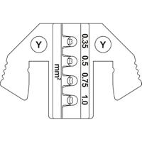 TOOLCRAFT TO-9625875 Krimpinzetstuk Yazaki YES/YESC 1,5 verzegeld contact Terminal 0.35 tot 1 mm² Geschikt voor merk TOOLCRAFT - thumbnail