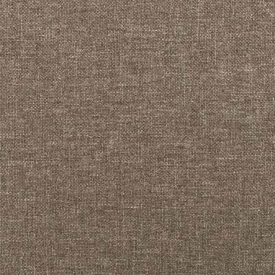 Hoofdbord met randen 147x16x118/128 cm stof taupe - thumbnail
