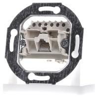 Rutenbeck UAE 8(8)Up 0 Netwerkdoos Inbouw (in muur) Inzet met centraalstuk en frame CAT 3 Wit - thumbnail