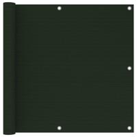 VidaXL Balkonscherm 90x500 cm hdpe donkergroen - thumbnail