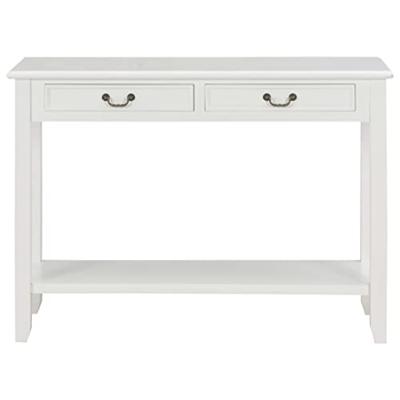 Wandtafel 110x35x80 cm hout wit