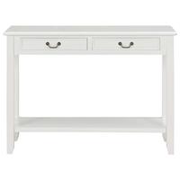 Wandtafel 110x35x80 cm hout wit - thumbnail