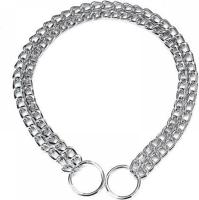 Dubbele slipketting kleine schakel - Verchroomd - 45cm x 2mm - thumbnail