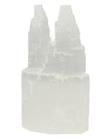 Edelsteen Seleniet dubbele Toren (10 x 6 x 4 cm) - thumbnail