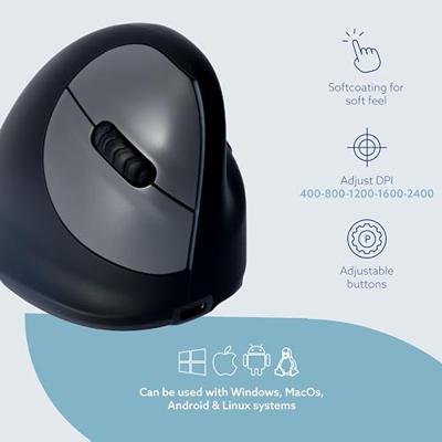 R-Go HE ergonomische muis, small, draadloos, voor rechtshandigen - thumbnail