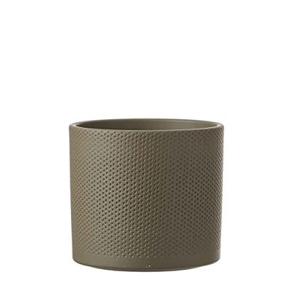 Mica Decorations era pot groen relief 17,5x19,5cm