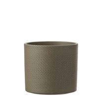 Mica Decorations era pot groen relief 17,5x19,5cm - thumbnail