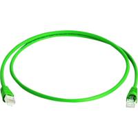 Telegärtner 100008263 RJ45 Netwerkkabel, patchkabel CAT 6A S/FTP 2.00 m Groen Vlambestendig, Halogeenvrij, UL gecertificeerd 1 stuk(s) - thumbnail