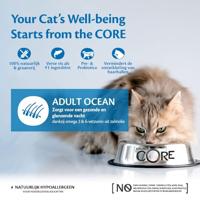 Wellness CORE Ocean, zalm & tonijn, 4kg, droogvoer voor alle katten, ondersteunt een gezonde vacht & huid, natuurlijk & graanvrij droog kattenvoer - thumbnail