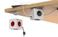 Allocacoc PowerCube Extended USB incl. 1.5 m kabel rood Type F - thumbnail