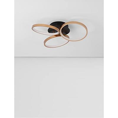 Lyora Design plafondlampElize zwart met goud Ø 55cm - 9248112