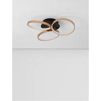 Lyora Design plafondlampElize zwart met goud Ø 55cm - 9248112 - thumbnail