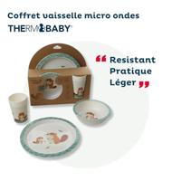 Mijn eerste magnetronmaaltijdset - THERMOBABY - Castor - Bord, kom, beker - thumbnail