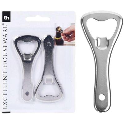 Flesopener metaal 9cm 2 delig