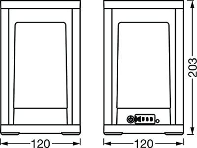 LEDVANCE 4058075564466 SMART+ TABLE FRAME MULTICOLOR LED-tafellamp voor buiten 5 W RGB Donkergrijs LEDVANCE 4058075564466 SMART+ TABLE FRAME MULTICOLOR LED-tafellamp voor buiten 5 W RGB Donkergrijs