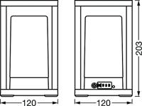 LEDVANCE 4058075564466 SMART+ TABLE FRAME MULTICOLOR LED-tafellamp voor buiten 5 W RGB Donkergrijs - thumbnail