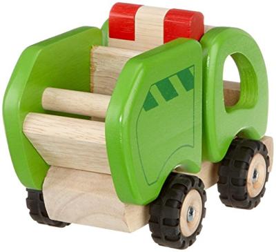 Goki houten vuilniswagen - thumbnail