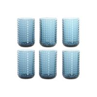 Glazenset Home ESPRIT Blauw Kristal 420 ml (6 Stuks) - thumbnail