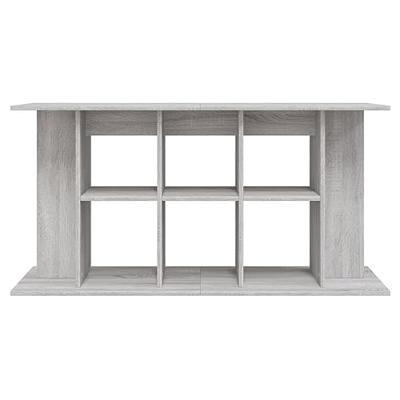 Aquariumstandaard 120x40x60 cm bewerkt hout grijs sonoma