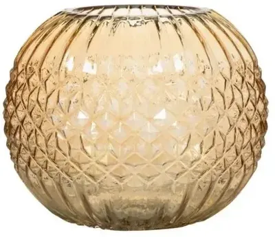 Hakbijl Glas vaas glas amina 25x20cm amber