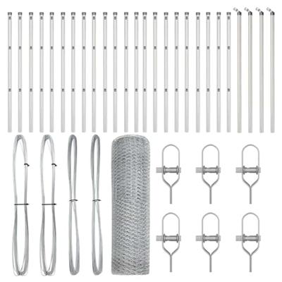VidaXL Afrasteringspaal zilver 50 x 0,4 m (13 mm gaas) staal VidaXL Afrasteringspaal zilver 50 x 0,4 m (13 mm gaas) staal