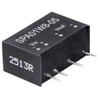 MEAN WELL SPA01W8-05 DC/DC-converter 0.200 A 1 W Inhoud 1 stuk(s) - thumbnail