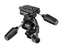 Manfrotto New Standard 3D Tripod Head with Quick Release, for Camera Tripods, Fluid Ball Head, Camera Stabilizer, Photography Accessories for Content Creation