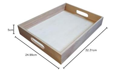 Playwood Dienblad recht pauwlownia hout